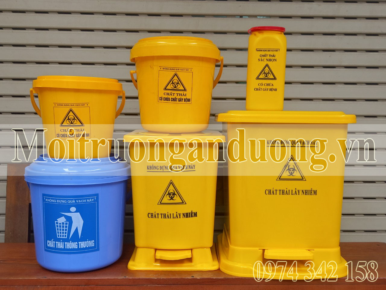 Thùng rác y tế có nhiều dung tích phù hợp phòng khám, bệnh viện, cơ sở y tế
